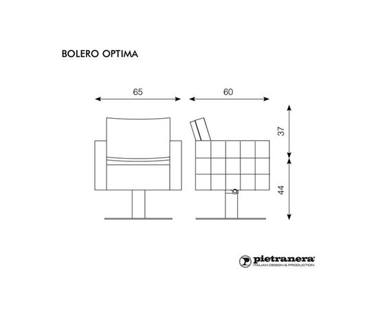 Pietranera Крісло клієнта BOLERO OPTIMA, фото 