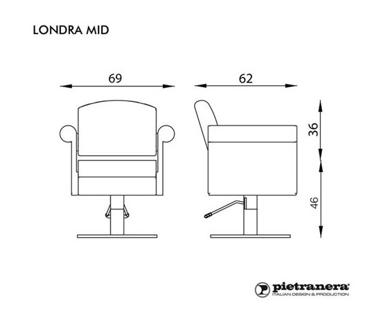 Pietranera Крісло клієнта LONDRA OPTIMA, фото 