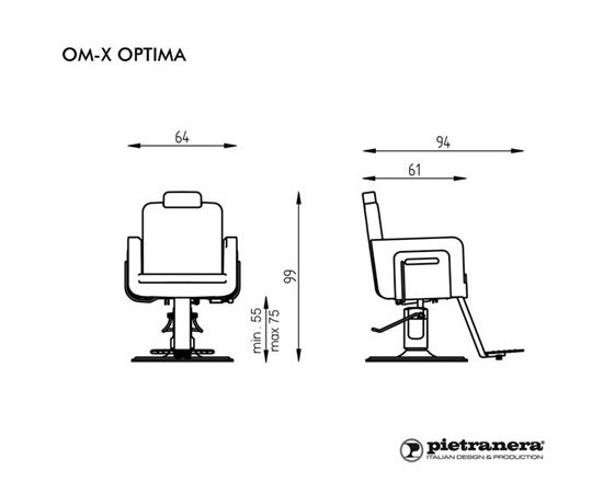 Pietranera Крісло клієнта OM-X UNISEX OPTIMA, фото _ab__is.image_number.default