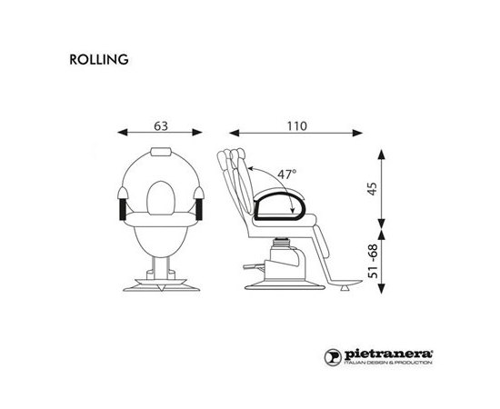 Pietranera Крісло клієнта ROLLING, фото _ab__is.image_number.default