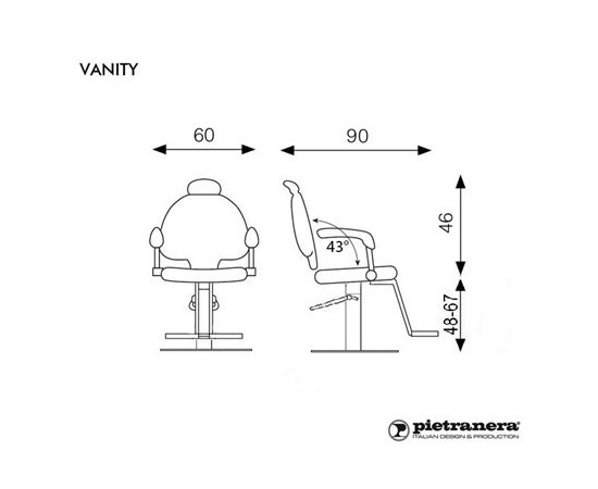 Pietranera Крісло клієнта VANITY, фото _ab__is.image_number.default
