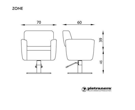 Pietranera Крісло клієнта ZONE, фото 