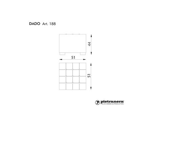 Пуф для ожидания для салона Pietranera Dado, изображение 3