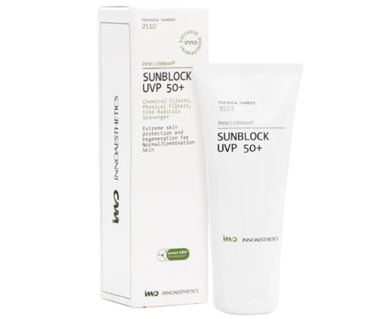 Солнцезащитный крем UVP50+ Innoaesthetics Sunblock, 60 ml