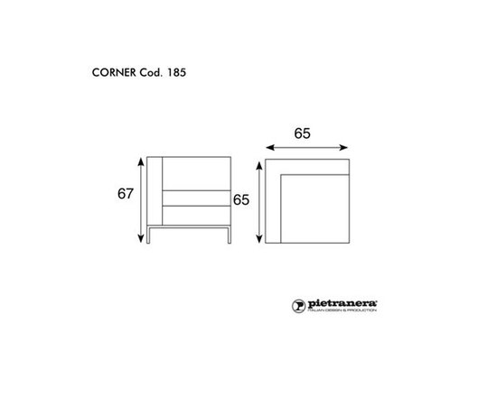 Стул для ожидания для салона красоты Pietranera Corner, изображение 2
