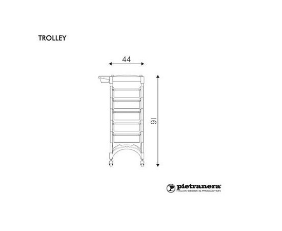Тележка парикмахерская  Pietranera Trolley, изображение 2