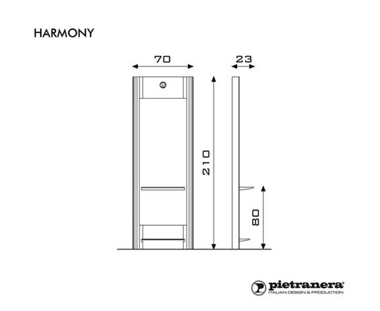 Pietranera Дзеркало перукарське HARMONY, фото 