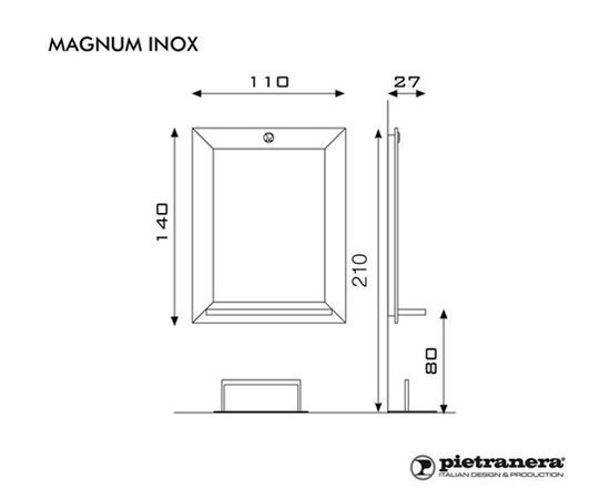 Pietranera Дзеркало перукарське MAGNUM, фото 