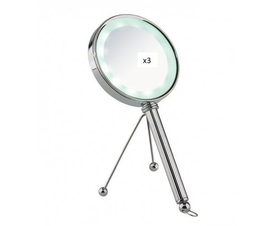 Sibel Vadus Двостороннє настольно-ручне дзеркало з LED підсвіткою, фото 