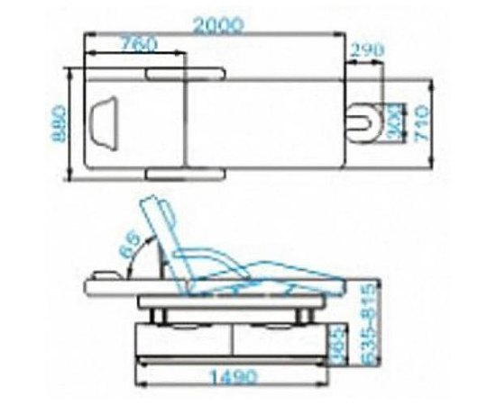 Массажный стол кушетка КРЕ 40, изображение 2