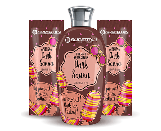 Лосьон с бронзаторами 20+ эффект сауны SuperTan Dark Sauna, изображение 4