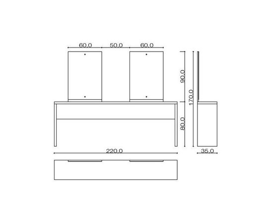 VELMI Робоче місце Грація Double VM705, фото _ab__is.image_number.default