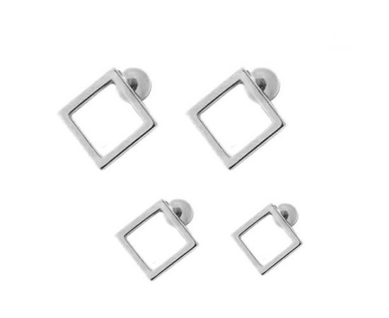 Steel Evolution Helix Piercing Сережки для порсингу хряща вух"Ромб"з покриттям і без покриття, 4 шт, фото _ab__is.image_number.default Steel Evolution Helix Piercing Сережки для порсингу хряща вух"Ромб"з покриттям і без покриття, 4 шт, фото _ab__is.image_number.default