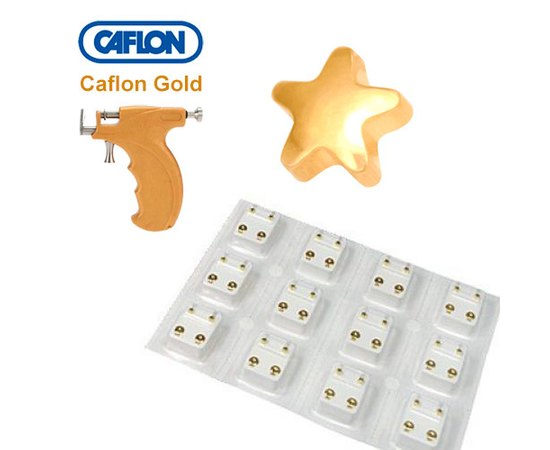 Caflon Gold Shapes Сережки для проколу"Форми", 12 пар, фото  Caflon Gold Shapes Сережки для проколу"Форми", 12 пар, фото