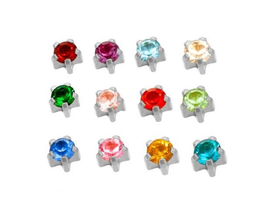 Caflon Gold Mix Claw Set Stainless Steel Сережки для проколу асорті в Крапані (без покриття), 12 пар, фото  Caflon Gold Mix Claw Set Stainless Steel Сережки для проколу асорті в Крапані (без покриття), 12 пар, фото