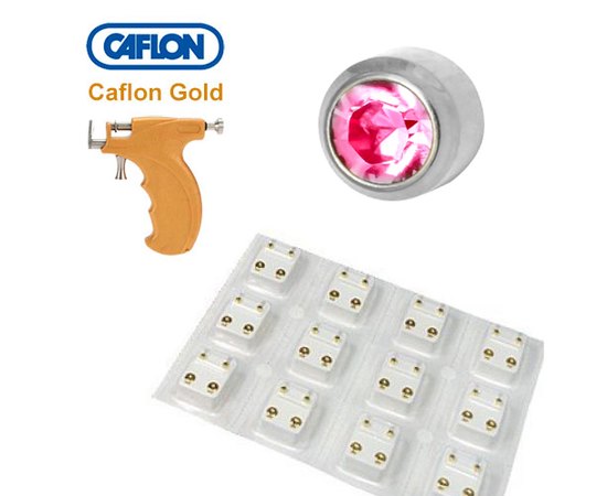 Caflon Gold Bezel Set Stainless Steel Сережки для проколу вух (без покриття), 12 пар, фото _ab__is.image_number.default Caflon Gold Bezel Set Stainless Steel Сережки для проколу вух (без покриття), 12 пар, фото _ab__is.image_number.default