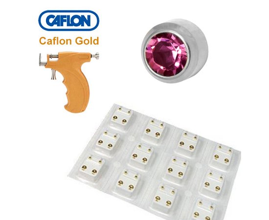 Caflon Gold Bezel Set Stainless Steel Сережки для проколу вух (без покриття), 12 пар, фото _ab__is.image_number.default Caflon Gold Bezel Set Stainless Steel Сережки для проколу вух (без покриття), 12 пар, фото _ab__is.image_number.default