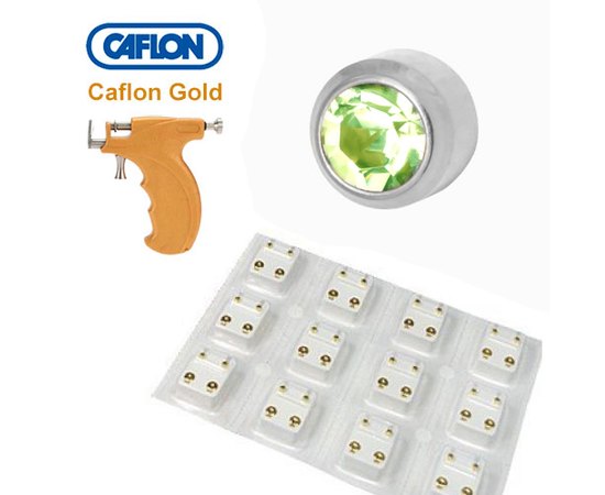 Caflon Gold Bezel Set Stainless Steel Сережки для проколу вух (без покриття), 12 пар, фото _ab__is.image_number.default Caflon Gold Bezel Set Stainless Steel Сережки для проколу вух (без покриття), 12 пар, фото _ab__is.image_number.default