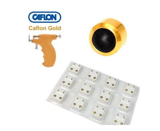 Caflon Gold Bezel Set Stones Сережки для проколу вух перли (позолота), 12 пар, фото  Caflon Gold Bezel Set Stones Сережки для проколу вух перли (позолота), 12 пар, фото