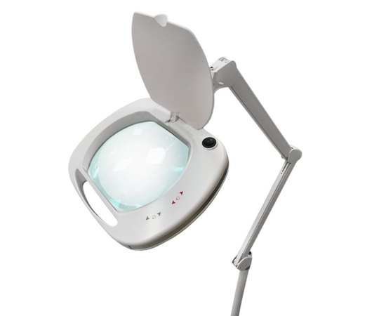 Leksa 6030 LED Лампа-лупа з регулюванням яскравості теплий/холодний світло, фото 