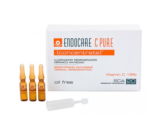 Концентрат регенерирующий омолаживающий с витамином C Cantabria Endocare C Pure Concentrate, 14x1 ml, изображение 3