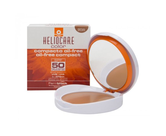 Солнцезащитная крем-пудра компактная минеральная на водной основе Cantabria Heliocare Oil-Free Color Compact SPF 50 Sunscreen, 10 g, изображение 3