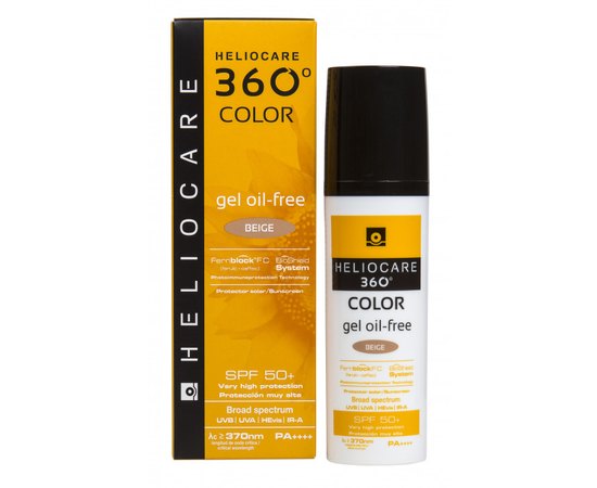 Тональный гель солнцезащитный SPF50+ Cantabria Heliocare 360 Color Gel Oil-Free Sunscreen, 50 ml, изображение 4