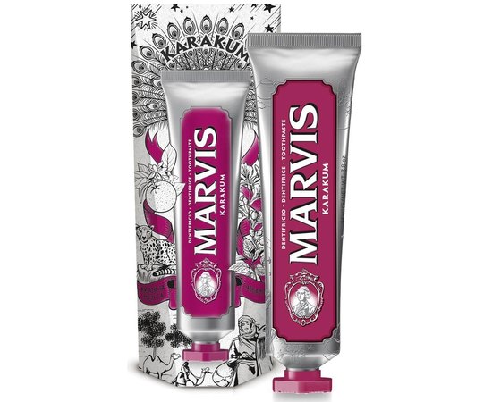 Marvis Marvis Karakum Limited Edition Toothpaste Зубна паста зі смаком перцевої м'яти, апельсинового соку і ароматом кардамону, 75 мл, фото 