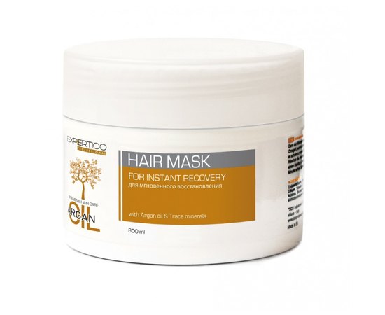 Tico Professional Expertico Argan Oil Hair Mask For Instant Recovery Маска для миттєвого відновлення з аргановою олією, 300 мл, фото 