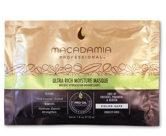 Маска увлажняющая для жестких волос Macadamia Prof Ultra Rich Moisture Masque, изображение 2