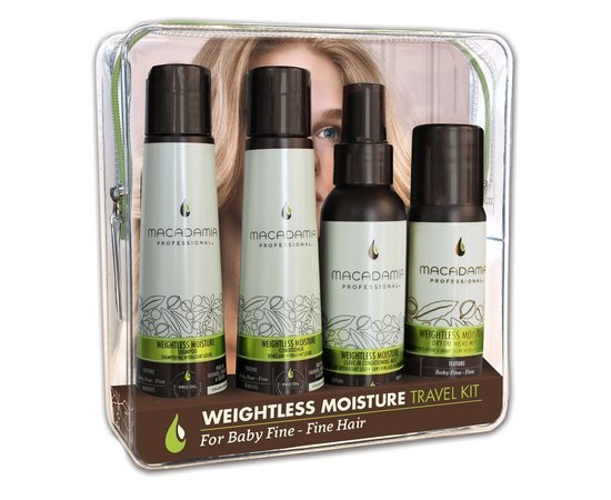Macadamia PROF Weightless Moisture Travel Kit Набір для тонкого волосся, фото _ab__is.image_number.default