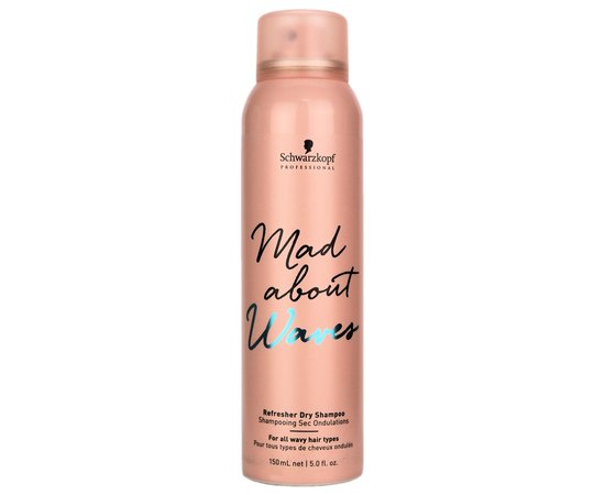 Schwarzkopf Professional Mad About Waves Refresher Dry Shampoo Освіжаючий сухий шампунь для хвилястого волосся, 150 мл, фото 