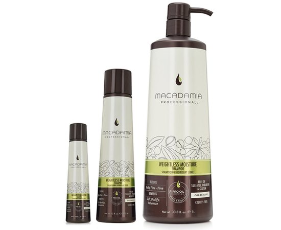Macadamia PROF Weightless Shampoo Шампунь зволожуючий для тонкого волосся, фото _ab__is.image_number.default
