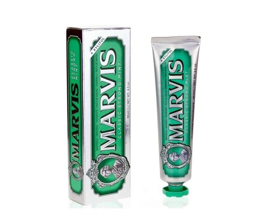 Зубная Паста Интенсивная Мята с ксилитолом Marvis Strong Mint + Xylitol, 85 ml, изображение 4