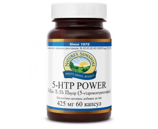 NSP 5-HTP Power 5-Ейч Ті Пі Пауер (5-гідрокситриптофан), 60 капсул по 454,2 мг, фото 