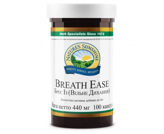 NSP Breath Ease Брес З (Легкість дихання), 100 капсул по 440 мг, фото 