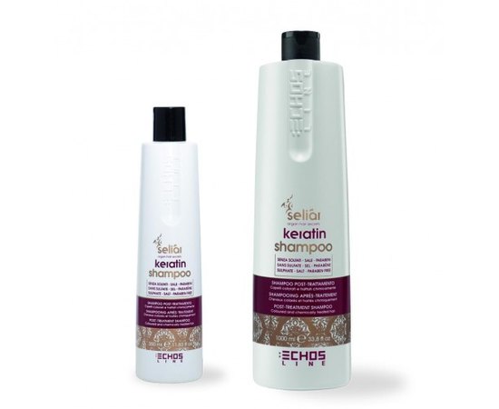 Echosline Seliar Keratin Shampoo кератіновую шампунь для пошкодженого волосся, фото 
