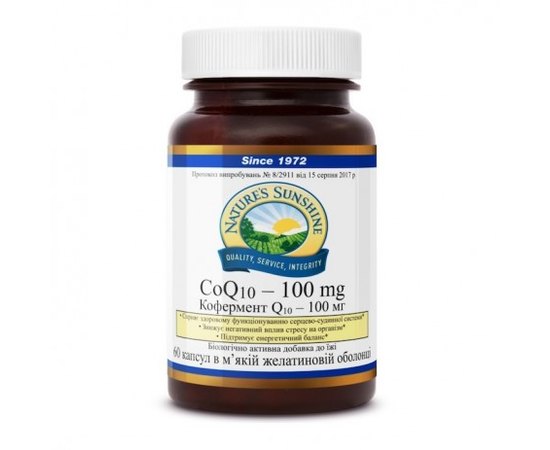 Кофермент Q10-100 мг NSP CoQ10, 60 шт, фото 