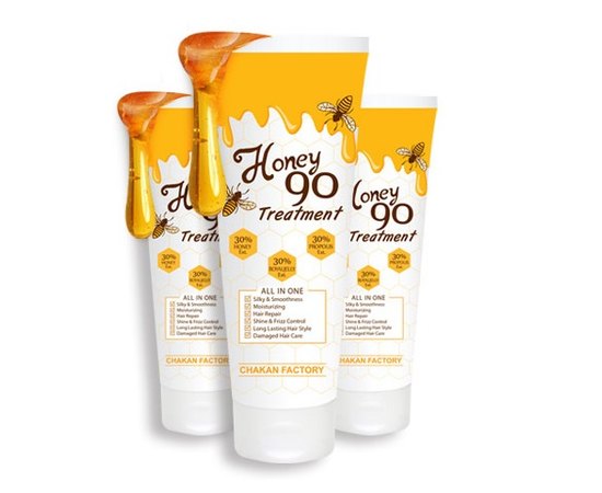 Маска для волос Медовая бомба Chakan Factory Honey Bomb 90% Treatment, изображение 4 Маска для волос Медовая бомба Chakan Factory Honey Bomb 90% Treatment, изображение 4