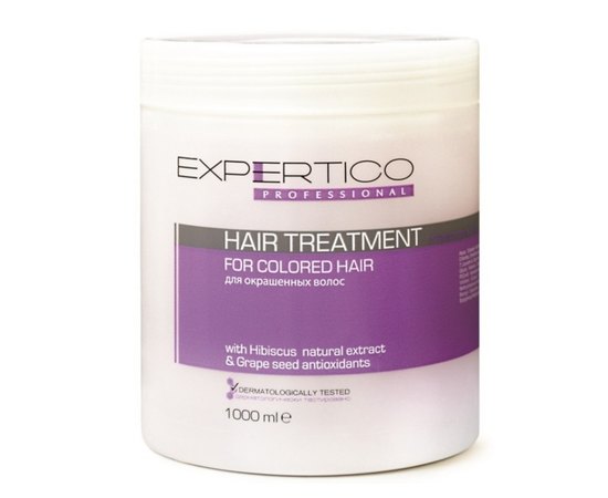 Tico Professional Expertico Treatment For Colored Hair Маска інтенсивний догляд для фарбованого волосся з екстрактом виноградних кісточок і гібіскуса, 1000 мол, фото 