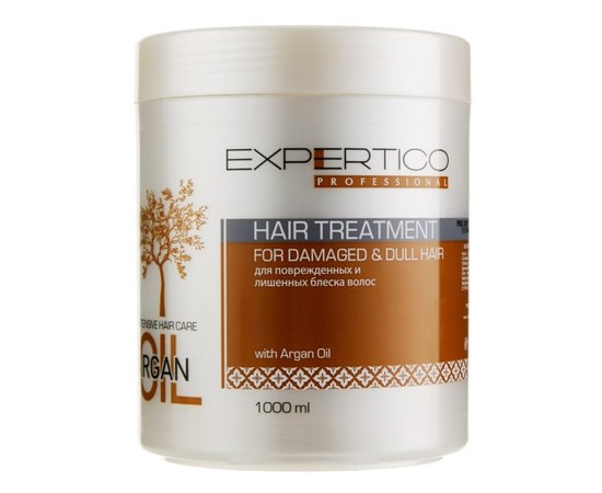Tico Professional Expertico Argan Oil Treatment For Damaged Dull Hair Маска інтенсивний догляд для пошкодженого та позбавлених блиску волосся з аргановою олією, 1000 мол, фото 