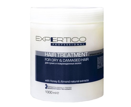 Маска интенсивный уход для сухих и поврежденных волос с экстрактом миндаля и медом Tico Professional Expertico Hair Treatment For Dry Damaged Hair, 1000 ml