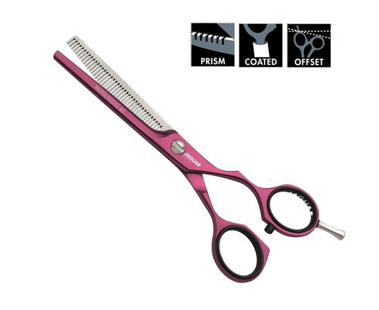 Ножницы парикмахерские филировочные Jaguar White Line Pastell Plus ES40 Candy Offset 5.5", фото _ab__is.image_number.default