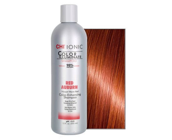 Тонирующий шампунь для волос CHI Ionic Color Illuminate Red Auburn Shampoo, изображение 4