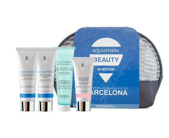 Дорожный набор Красота в движении из 4 средств Keenwell Aquasphera Beauty in Motion, изображение 2