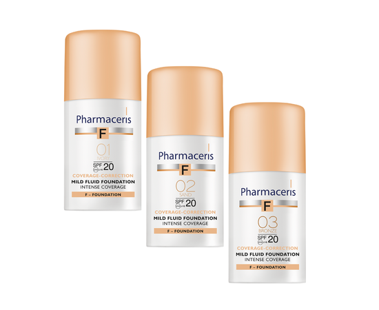 Pharmaceris F Coverage-Correction Mild Fluid Fondation Інтенсивно маскує флюїд, 30мл, фото _ab__is.image_number.default