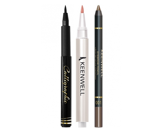 Keenwell Underline Your Beauty Kit Набір підводка для очей + сироватка для губ + олівець для брів, фото 