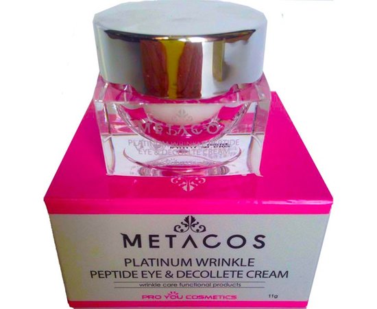 Pro You Metacos Platinum Wrinkle Peptide Eye & Decollete Cream Крем з пептидами для очей і зони декольте проти зморшок, фото 