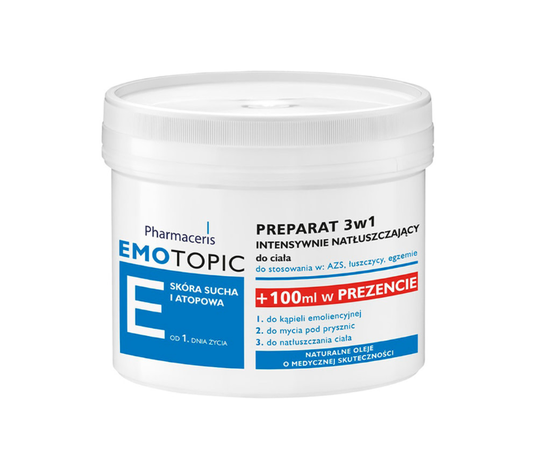 Pharmaceris E Emotopic Lipid-Replenishing Formula 3in1 Препарат 3в1 для відновлення ліпідного шару шкіри, 500 мл, фото 
