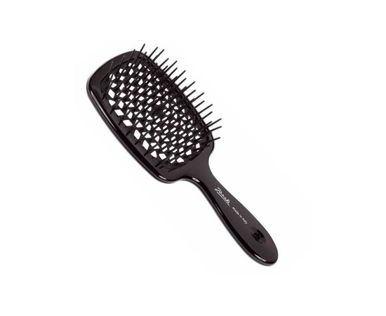 Расческа для волос карбоновая Janeke Carbon Fiber Pneumatic Brush, изображение 2